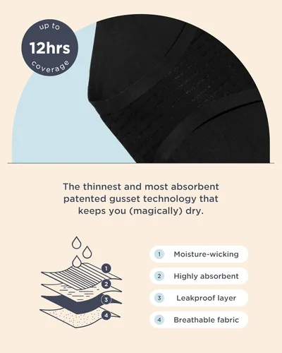 Vista 6 de saalt Bikini sin costuras - Ropa interior de época - Absorción regular o súper