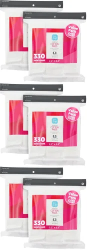 Vista 8 de Simply Soft Almohadillas de algodón de alta calidad, 100% algodón natural y sin pelusas, hipoalergénicas (330 unidades)