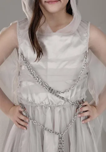 Vista 4 de Disfraz de Fantasma Gossamer para Niñas Pequeñas Multicolor