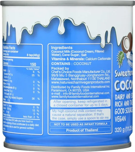 Vista 2 de Nature's Charm - Condensada con leche de coco endulzada - 11.25 fl. oz.