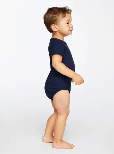 Vista 3 de RABBIT SKINS, Body de manga corta de jersey fino suave para bebé