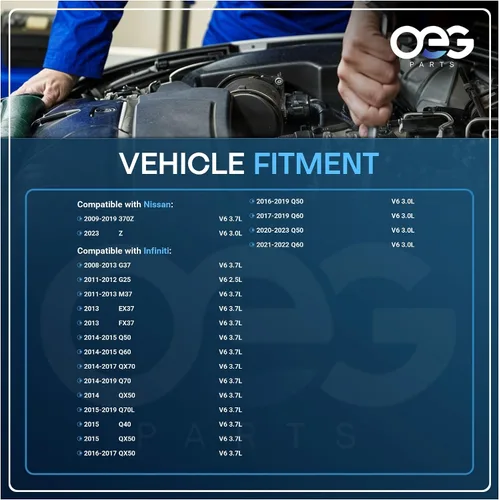 Vista 4 de OEG Parts Nuevo arrancador compatible con Nissan 370Z 3.7L 2009-2019, compatible con Infiniti Q50 3.0L 2016-19, Q60 3.0L 2017-19, QX70 QX50 3.7L