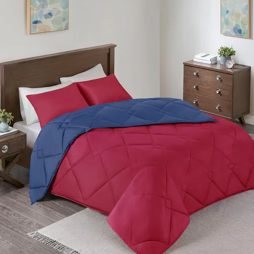 Vista 23 de Comfort Spaces Vixie Juego de Edredón Reversible - Cubierta Acolchada Geométrica Casual de Moda, Ropa de Cama Acogedora Alternativa de Plumón