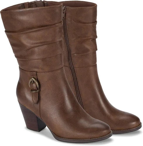 Vista 8 de BareTraps Cheyenne - Botas para mujer color marrón talla 6 M BT29412 Marrón cepillado Brush Brown
