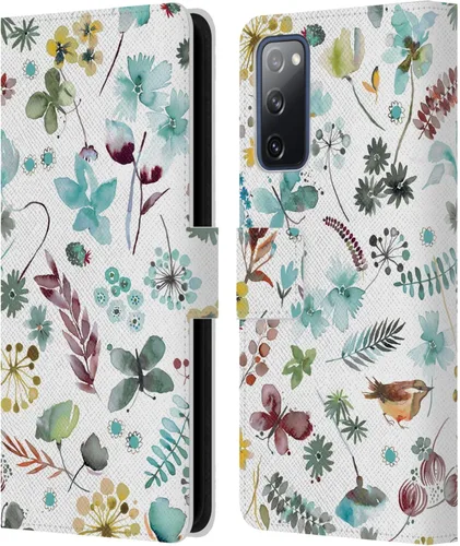 Vista 234 de Head Case Designs Officially Licensed Ninola Butterfly Nature Spring Floral Leather Wallet Case Compatible with Samsung Galaxy A07 4G