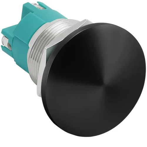 Vista 13 de Interruptor de botón de cierre de 10 Amp, 16 mm, con cabeza de hongo roja, impermeable, DC12V 24V 110V/120V 250VAC, SPST, de acero inoxidable