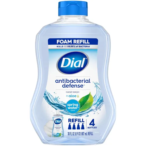 Vista 13 de Dial Antibacterial Defense - Jabón de manos espumoso + aloe, aroma de pera fresca, repuesto de jabón de manos de 30 onzas líquidas (paquete de 4)
