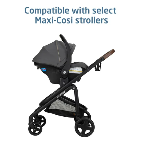 Vista 7 de Maxi-Cosi Mico Pro Asiento de automóvil infantil para bebé con base, silla ventilada, almohadilla suave para reposacabezas, pestillo de fácil