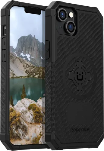 Vista 10 de Rokform - Funda para iPhone 14, Serie Rígida, Magnética Dual, Cubierta para iPhone con RokLock de Bloqueo Giratório, Equipo Protector para Apple
