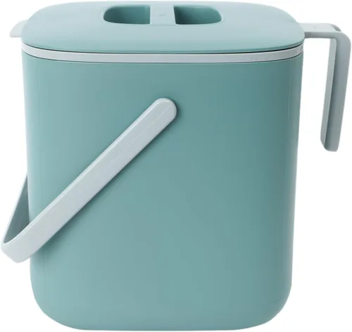Vista 9 de Blue Ginkgo - Contenedor de compost de cocina, 2.6 L, color gris oscuro