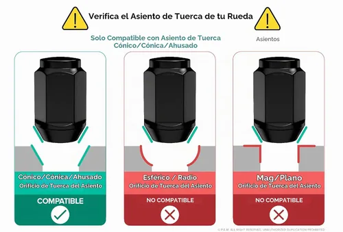 Vista 3 de StanceMagic 23 piezas de tuercas para rueda de extremos cerrados con bulto - rosca de 1/2 x 20, asiento de cono, hexagonal de 3/4 pulgada - 19 mm