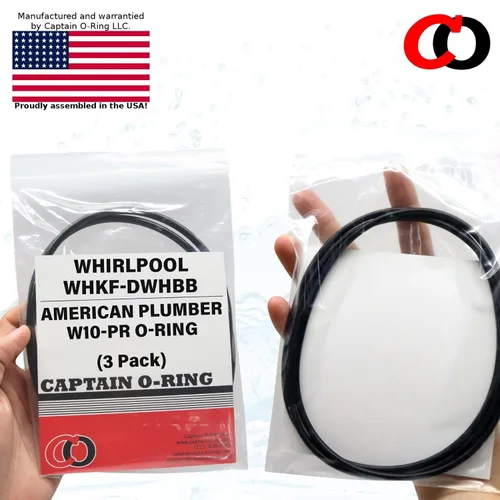 Vista 7 de Captain O-Ring - Juntas tóricas de repuesto para Whirlpool WHKF-DWHBB (WHKF-C9) y plomero americano W10-PR (W10-OR) (paquete de 3)