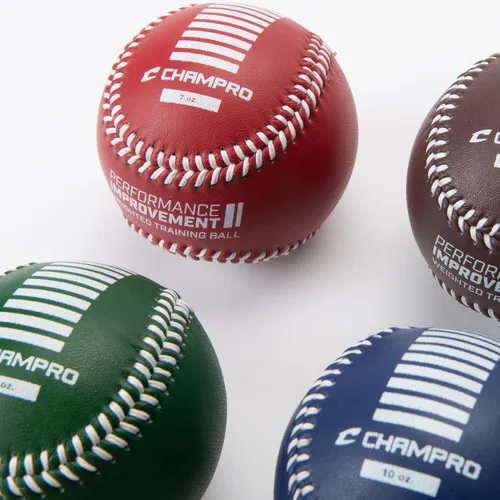 Vista 8 de Champro Pelotas de béisbol de entrenamiento con peso, juego de 6
