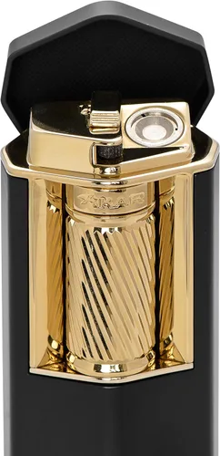 Vista 6 de Xikar Meridian - Encendedor de cigarros con triple llama suave, potente, elegante, innovador, encendido fiable, barra de rodillo grande y fácil