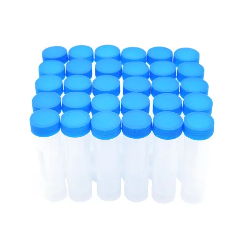 Vista 6 de 30pcs 1.7 fl oz botella de plástico botella vial contenedor de almacenamiento tubos con tapas Botellas vacías de almacenamiento con tapones