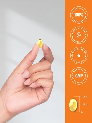 Vista 7 de Horbäach Vitamina D3 K2 5000 UI Complejo de 100 mcg MK-7 180 Cápsulas Blandas Suplemento sin OMG y sin gluten