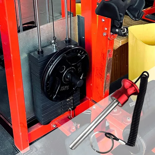 Vista 5 de Flylin Pasador de pila de peso, Pin de liberación rápida de aleación de aluminio, entrenamiento de fuerza magnética, equipo de entrenamiento