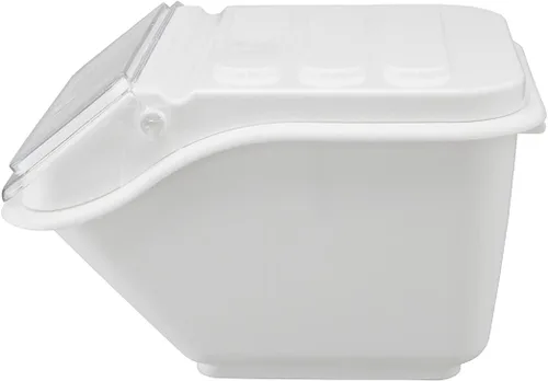 Vista 9 de Restaurantware Contenedor de ingredientes rectangular blanco de 2.6 galones
