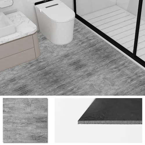 Vista 2 de Paquete de 30 azulejos de vinilo de 12 x 12 pulgadas para despegar y pegar, planchas autoadhesivas impermeables para cocina, comedor, dormitorios