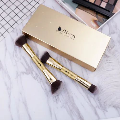Vista 5 de DUcare Brochas de maquillaje Duo End+Limpiador de brochas de maquillaje