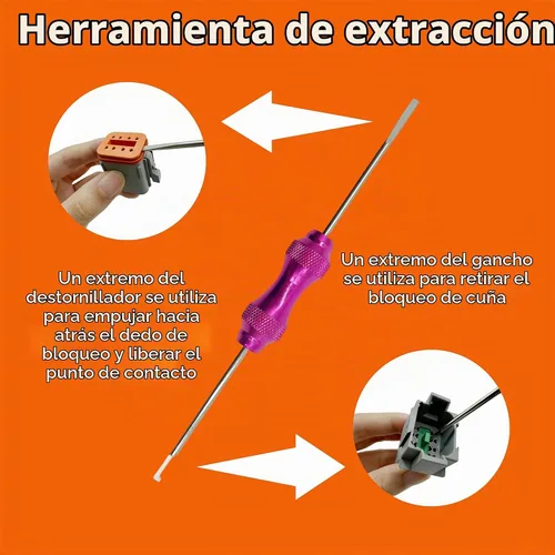 Vista 6 de Kit de conectores DT Deutsch de 449 piezas, 2, 3, 4, 6, 8, 12 pines, impermeables, con herramienta de prensado Deutsch, herramienta de extracción