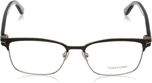 Vista 2 de Tom Ford FT5323 - Gafas cuadradas de metal óptico marrón y oro rosa TF5323 048, Marrón mate, bronce mate, 5416-140