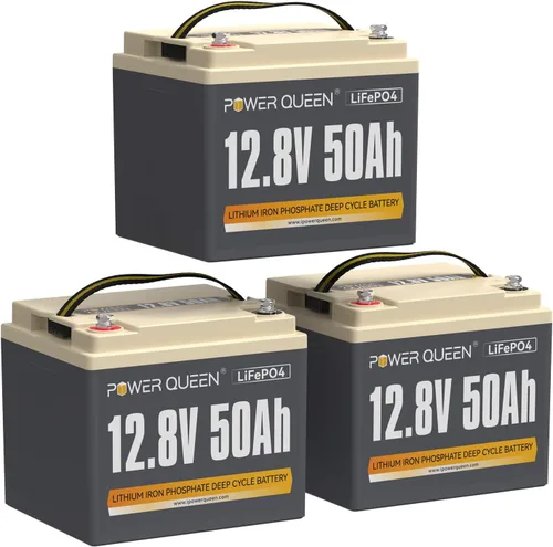 Vista 25 de Power Queen Batería LiFePO4 del motor de arrastre del grupo 31 de 12V 100Ah