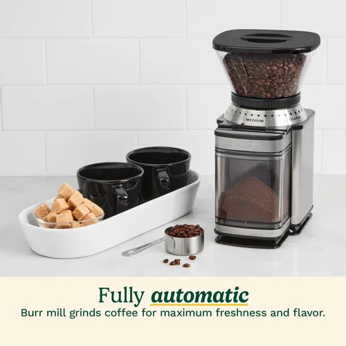 Vista 3 de Cuisinart Molinillo de café, molinillo de café eléctrico automático de un solo toque con fresas y selector de molienda de 18 posiciones, selector