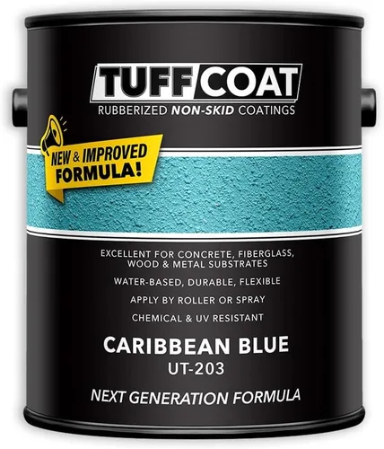 Vista 13 de TUFF Coat UT-100 revestimiento antiderrapante, 1 galón Blanco