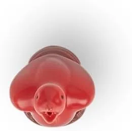 Vista 3 de Le Creuset chimenea de cerámica con forma de ave para pastel, Cereza Cerise