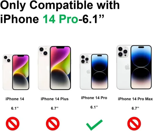 Vista 2 de Funda compatible con iPhone 14 Pro, bonita funda ondulada con diseño de flores transparentes mate, funda protectora estética floral de TPU suave