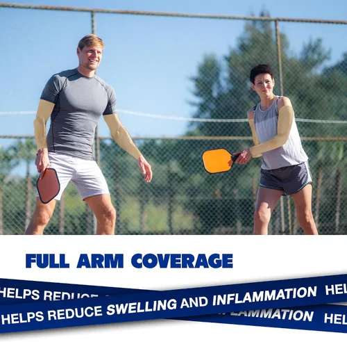 Vista 4 de ARMORAY - Mangas de brazo para hombres o mujeres para cubrir tatuajes de enfriamiento, para practicar deportes, básquetbol, golf, fútbol