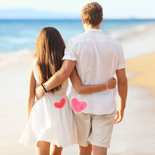 Vista 6 de Ymeeaa Couples Bracelets King&Queen Crown His and Her Bracelets Heart Matching Bracelets Long Distance Relationship Gifts for Boyfriend and