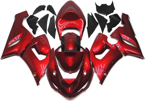 Vista 14 de FLPRO - Parabrisas de plástico ABS de doble burbuja compatible con deflectores de viento Kawasaki ZX-10R 2005-2008, ZX-6R 2005-2006, ZX-6RR/ZX600