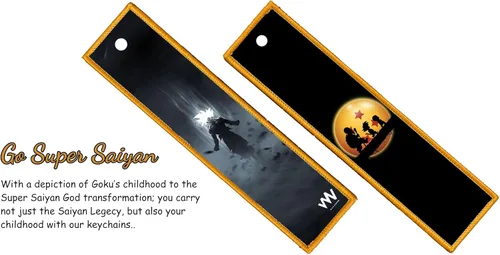 Vista 2 de WeebNation Paquete de 1 llavero bordado, llavero de anime Jet Tag para motocicletas, scooters, ATV, automóvil, regalo para hombres y mujeres