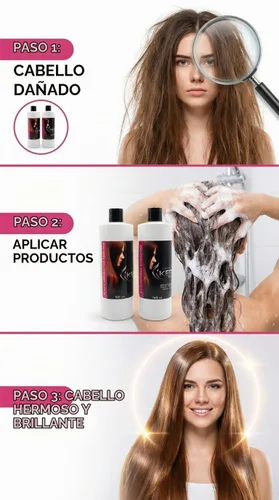 Vista 5 de Cirugia Capilar Kerafruit 32 oz + Champú Nueva Presentación Deja Brillante el Cabello