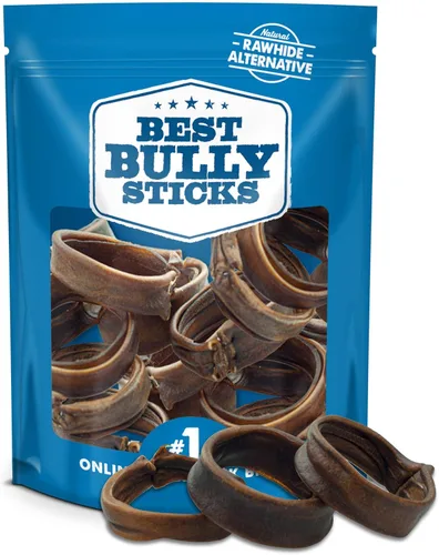 Vista 7 de Best Bully Sticks Anillos de dentición para cachorros, de colágeno natural de un solo ingrediente, masticables para dentición, huesos para perros