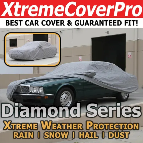 Vista 2 de Funda para auto compatible con Jaguar XJ XJ6 XTREMECOVERPRO Diamond Series 1986 1987 1988 1989 1990 1991 1992 1993 1993 Gris
