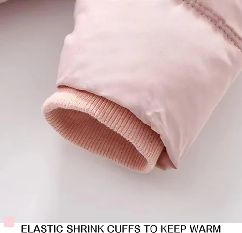 Vista 3 de Traje de nieve de forro polar para bebé, abrigo de invierno con capucha y guantes