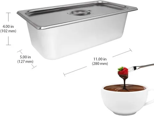 Vista 4 de ALDKitchen Máquina de fusión de chocolate Acero inoxidable Fondue de chocolate (5 tanques)