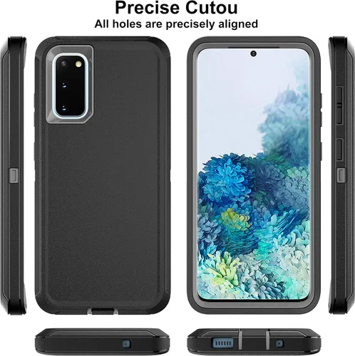 Vista 5 de Funda para Samsung Galaxy S20 (no compatible con Galaxy S20 FE/Plus/Ultra), con protector de pantalla de TPU flexible autorreparable [2 paquetes]