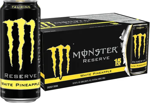 Vista 13 de Monster Energy Rehab Té Verde + Energía, Té Helado Energético, Bebida Energética 15.5 onzas (Paquete de 15) Té helado energético, paquete de 15