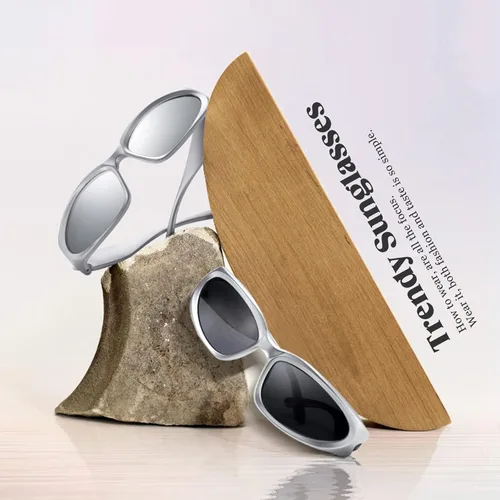 Vista 6 de JASPIN Y2K - Lentes de sol envolventes para mujeres y hombres, plateados, ovalados, modernos, deportivos, con protección UV400
