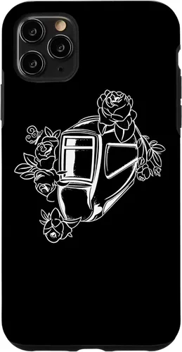 Vista 4 de iPhone 12 mini flores de soldadura - Soldador y Ironworker mamá caso