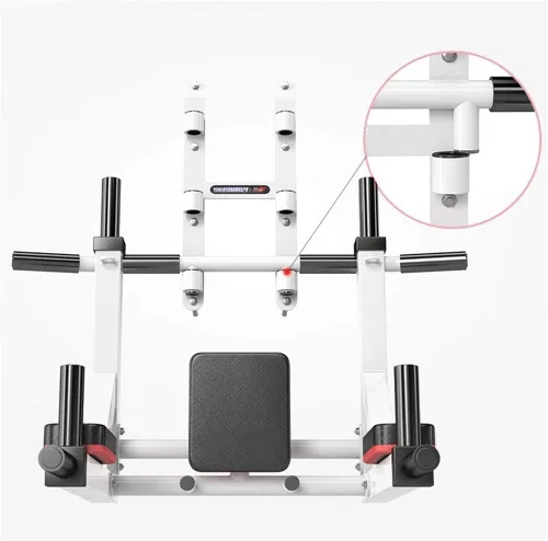 Vista 4 de HAKENO Multifunctional Wall Mounted Pull Up Bar/Chin Up bar,Dip Station for Indoor Home Gym Workout,Power Tower Set Gym Equipment 800LBS