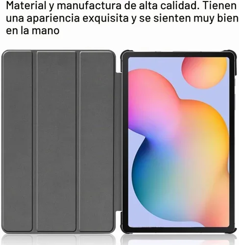 Vista 4 de Funda inteligente para Samsung Galaxy Tab S6 Lite de 10.4 pulgadas (modelos 2024/2022/2020), funda ligera con soporte triple y apagado automático