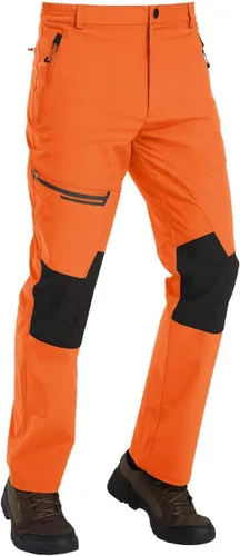 Vista 2 de TACVASEN pantalones de senderismo para hombre, con forro polar, reforzados en las rodillas, ligeros, para esquí y snowboard, sin cinturón