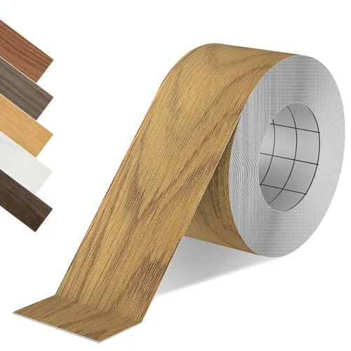Vista 26 de Bandas de borde de PVC negro, rollo de 1 1/2 "x 10 pies - Borde flexible pre-pegado