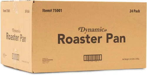 Vista 7 de Dynamic Sartén de aluminio resistente (paquete de 24) bandeja de 17.98 x 13.23 x 2.83 pulgadas, para asar, tamaño compacto, apto para horno