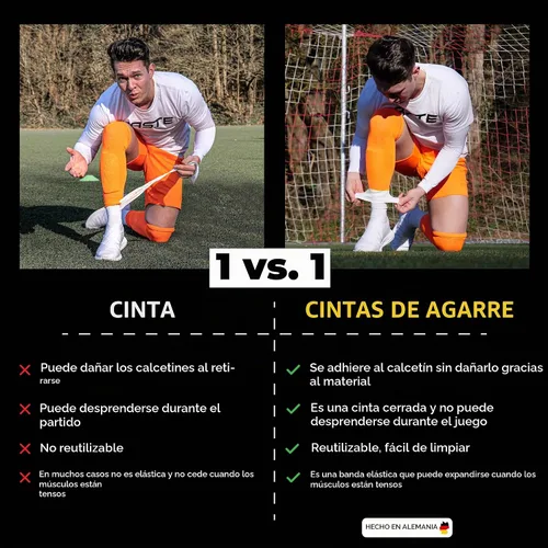 Vista 2 de ® Correas para Espinilleras de Fútbol de Silicona para Hombres, Mujeres y Jóvenes